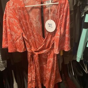 Princess Polly Louie romper In Rose